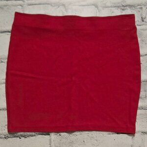 My Bershka Collections Red Micro Mini Skirt